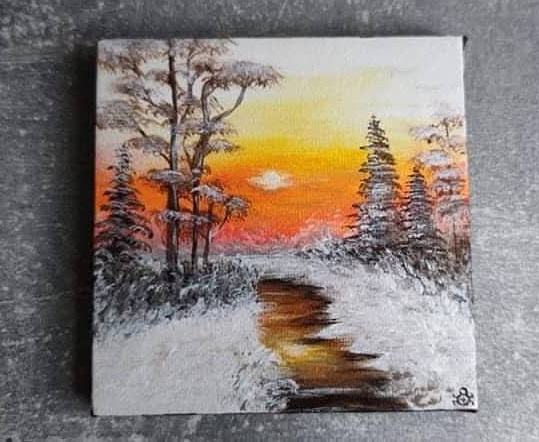 Glow over the Snowy Path